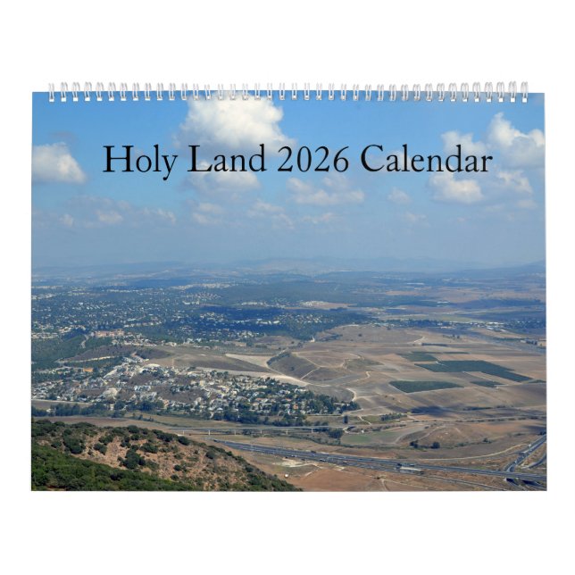 Calendrier mural Terre Sainte 2026 (Protection)