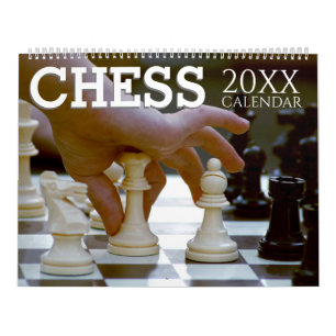 Calendrier mural thématique échecs 2027 en cadeau