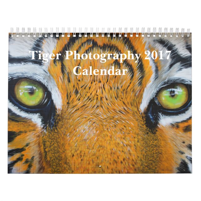 Calendrier Mural Tiger Photographie Animal sauvage 2017 (Protection)