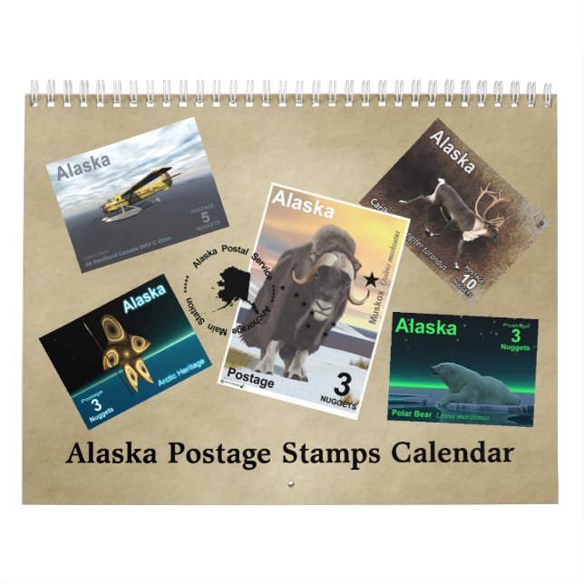 Calendrier Mural Timbres de potage de l'Alaska (Protection)