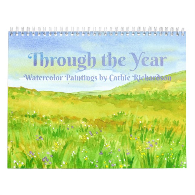 Calendrier Mural Tout au long de l'année aquarelle peintures (Protection)