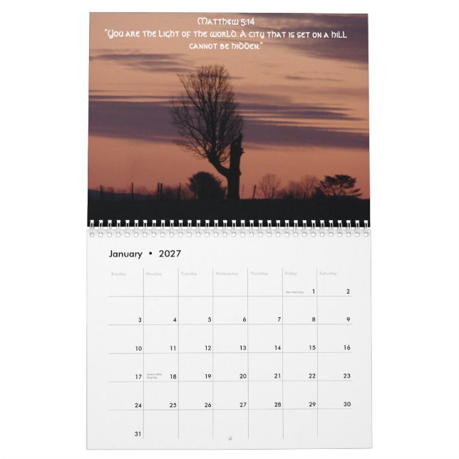 Calendrier Mural Toute SA gloire… 2010 (Jan 2027)