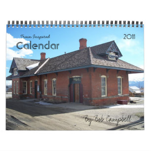Calendrier Mural Train inspiré