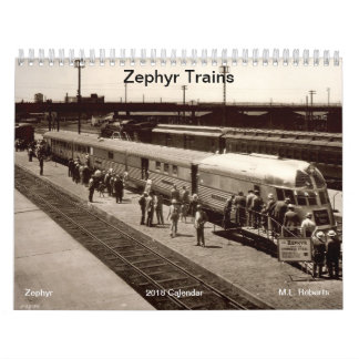Calendrier Mural Trains de Zephry