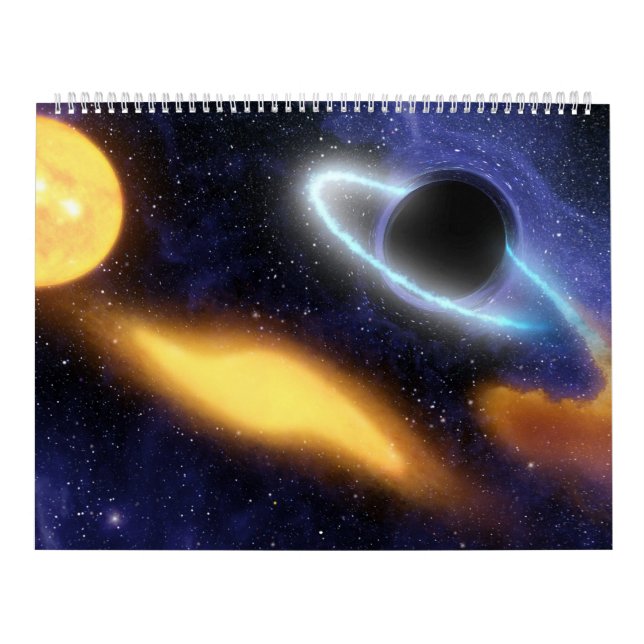 Calendrier Mural Trous noirs dans l'espace par la NASA (Protection)