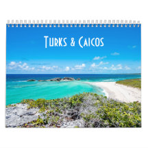 Calendrier mural Turks & Caicos