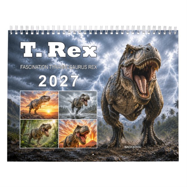 Calendrier mural Tyrannosaurus Rex – 2027 (Protection)