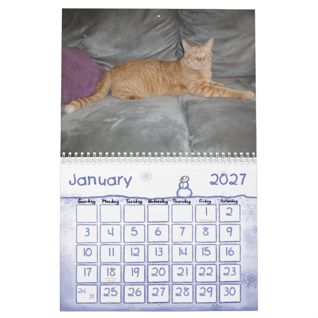 Calendrier Mural Une année avec le Pokey (Jan 2027)