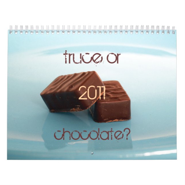 Calendrier Mural une trêve ou du chocolat ? (Protection)