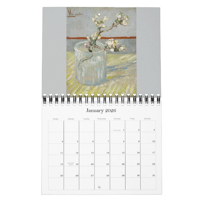 Calendrier Mural Van Gogh Flowers & Still Life 2016 Small (Jan 2026)