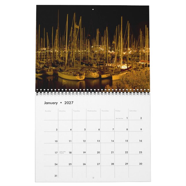 Calendrier Mural Victoria la nuit (Jan 2027)