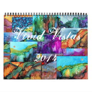 Calendrier mural vif des vues 2014
