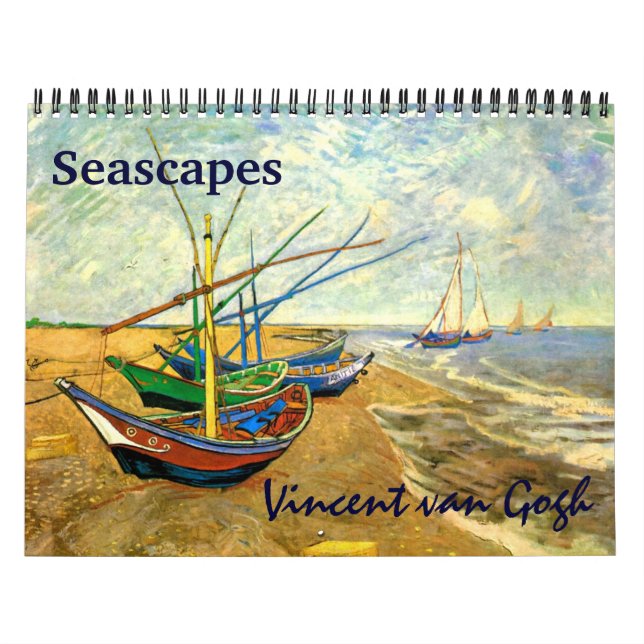 Calendrier Mural Vincent van Gogh Paysages marins Marine Nautique (Protection)