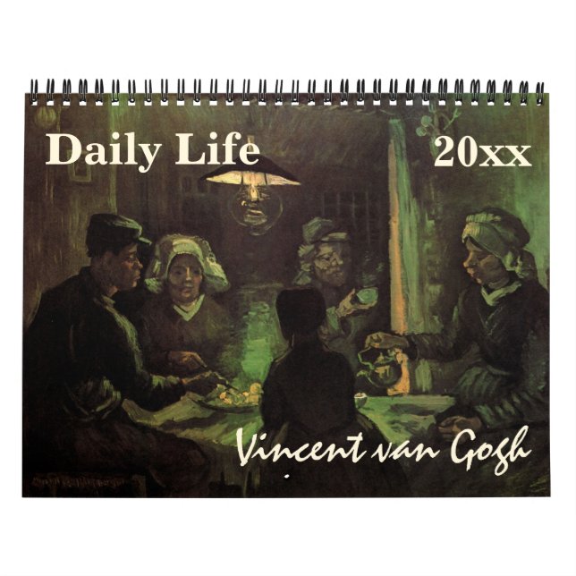 Calendrier Mural Vincent van Gogh People et Daily Life Fine Art (Protection)