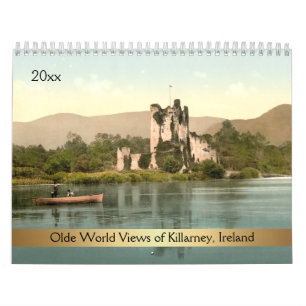Calendrier Mural Visions mondiales d'antan de Killarney Irlande