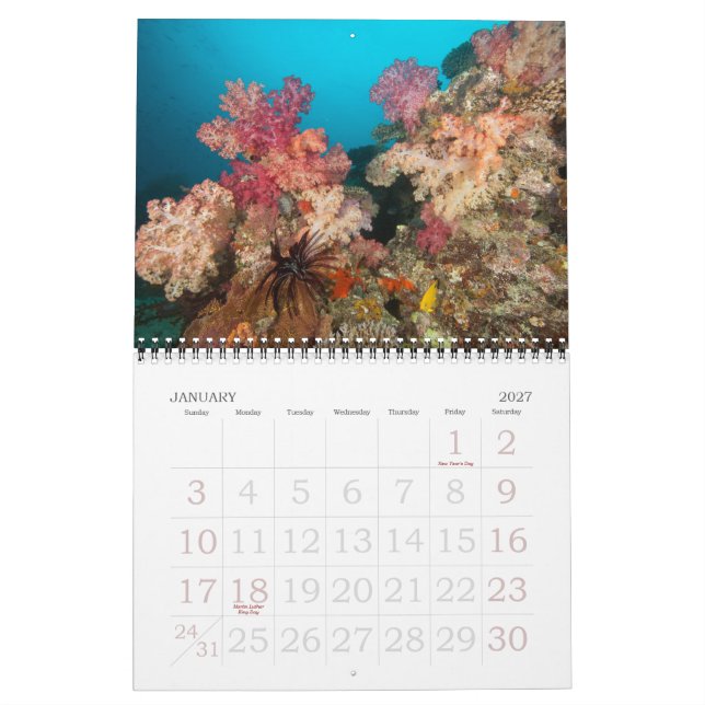 Calendrier Mural Voyages sous-marins 2011 (Jan 2027)