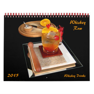 Calendrier Mural Whiskey Row - Boissons Whiskey