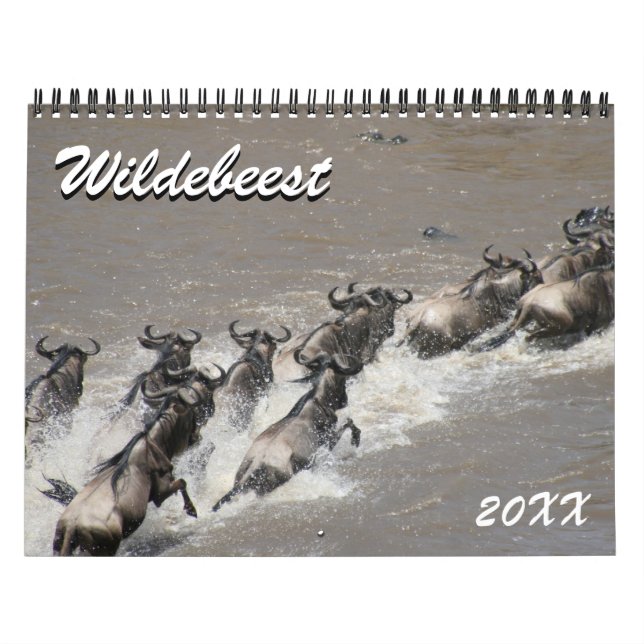 Calendrier Mural wildebeest 2026 (Protection)