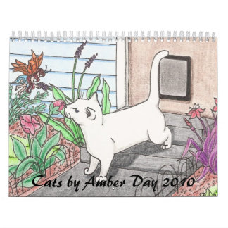 Calendrier Mural zazzle 003, Chats by Amber Day 2010