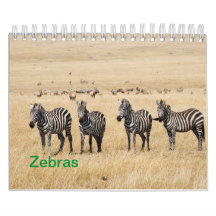 Calendrier mural Zebra