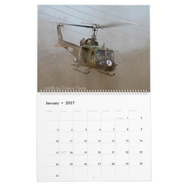 Calendrier Musée 2014 d'air d'ailes et de rotors (Jan 2027)