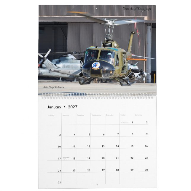 Calendrier Musée d'air d'ailes et de rotors (Jan 2027)
