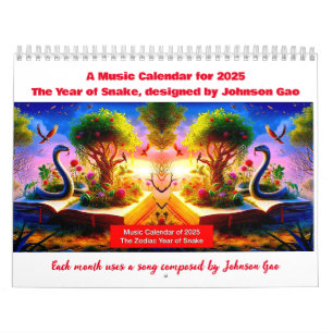 Calendrier musical 2025 pour l'année zodiaque du s