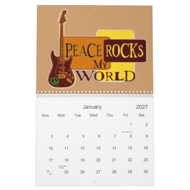 Calendrier Musique 2007 (Jan 2027)