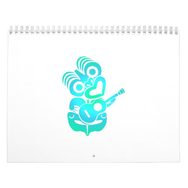 Calendrier Musique maorie d'ukulélé de Hei Tiki - idée de (Protection)