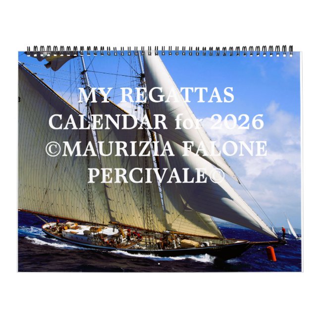 Calendrier My Regattas Calendar for a Joyful 2026.   (Protection)