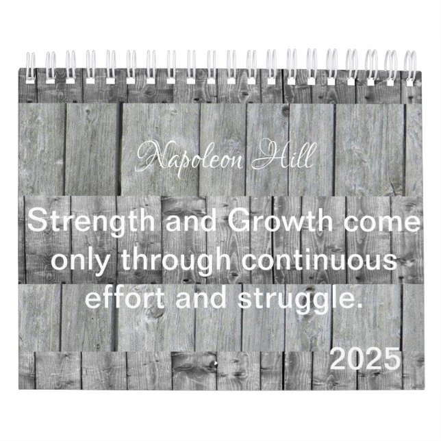 Calendrier Napoléon Hill 2025, Stength and Growth (Protection)