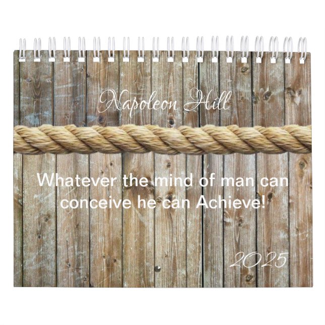 Calendrier Napoléon Hill 2025, tout ce que l'homme peut conce (Protection)