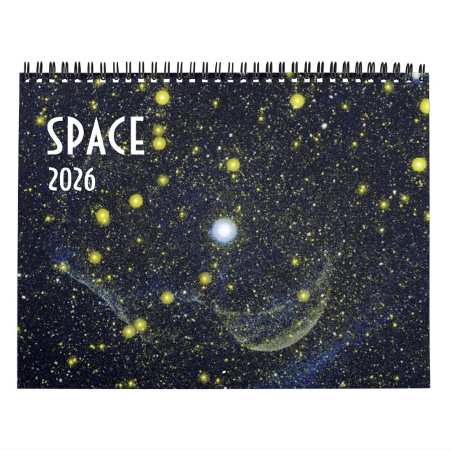 Calendrier NASA Espace Univers Galaxie 2026 (Protection)