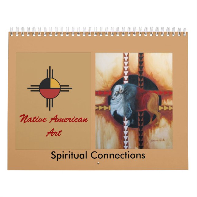 Calendrier . Natif américain art. (Protection)