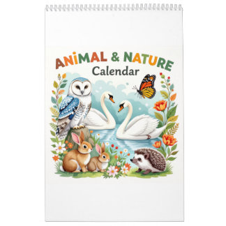 Calendrier Nature animals habitat calendar