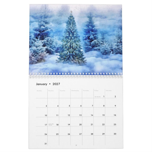 Calendrier Nature et paysage (Jan 2027)
