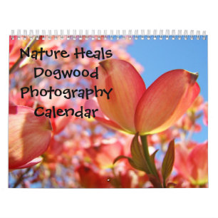 Calendrier Nature guérit Arbres Cornouiller Rose Paysages Flo