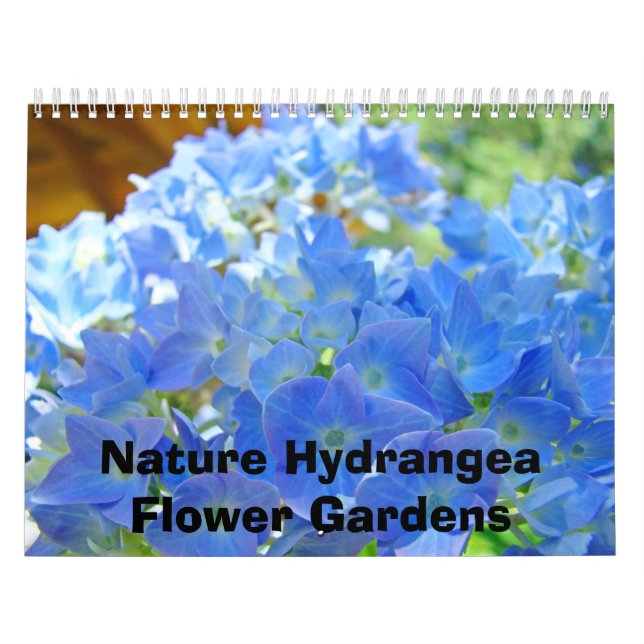 Calendrier Nature Hydrangea Flower Gardens Photographie (Protection)