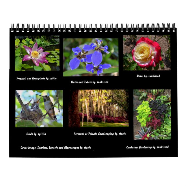 Calendrier Nature. Plantes et paysage par le jardin de Dave (Dos)