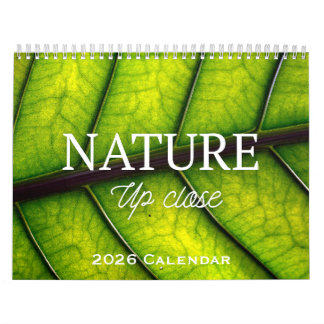 Calendrier Nature Up Close 2026 Calendar