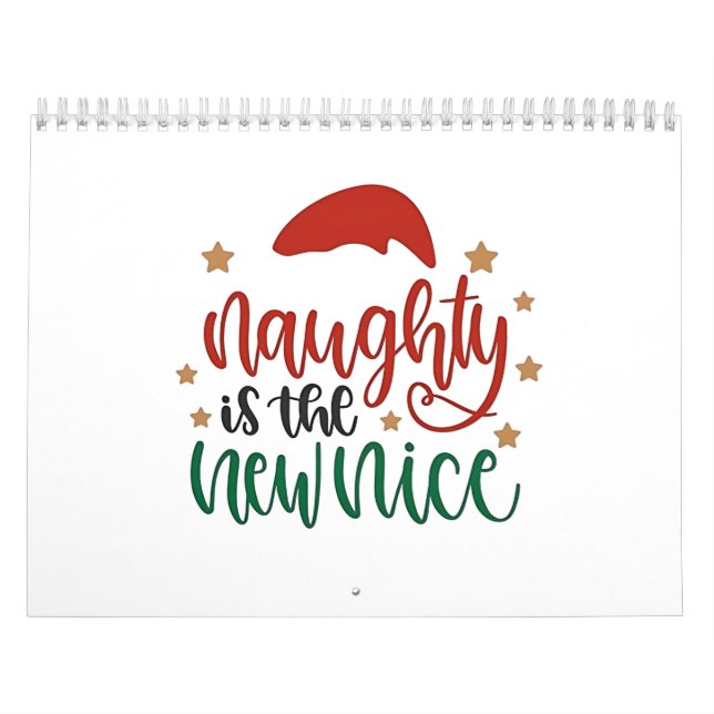 Calendrier Naughty est le New Nice Funny Christmas Père Noël (Protection)