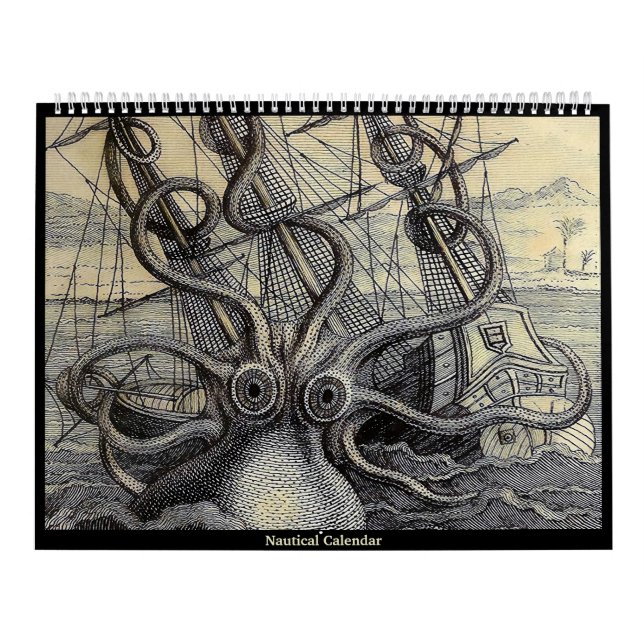 Calendrier nautique vintage (Protection)