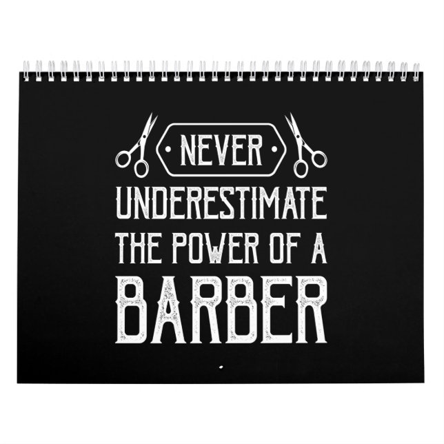 Calendrier ne jamais sous-estimer la puissance d'un coiffeur (Protection)