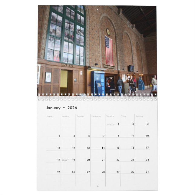 Calendrier New York (Jan 2026)