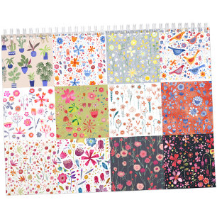 Calendrier Nic Squirrell Floral Peintures