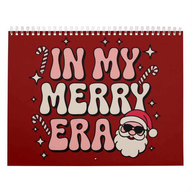 Calendrier Noël à mon ère joyeuse et mignonne période de Xmas (Protection)
