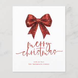 Calendrier Noël joyeux Arc en ruban rouge Budget 2