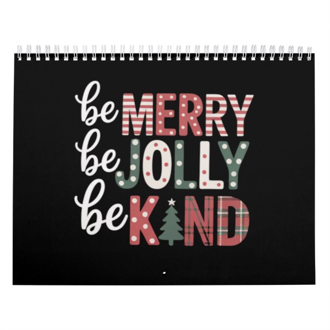 Calendrier Noël Soyez Gentil Enseignant Joyeux Noël Arbre Joy (Protection)