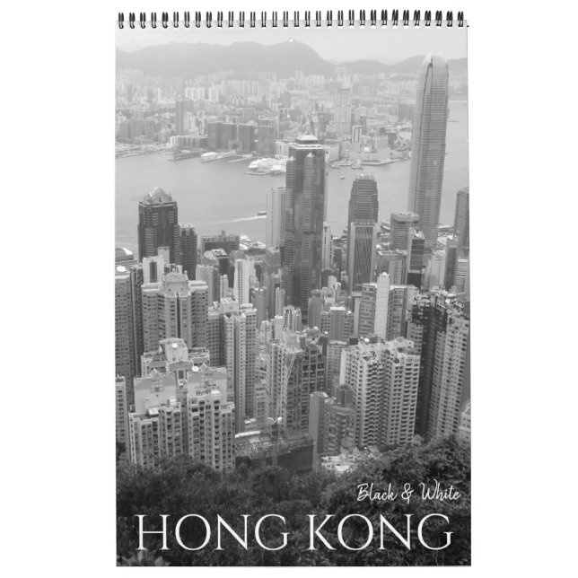 Calendrier noir & blanc hong kong 2026 (Protection)