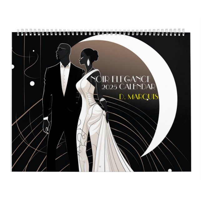 Calendrier NOIR ELEGANCE 2025 (Protection)